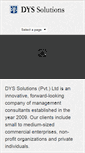 Mobile Screenshot of dys-solutions.com